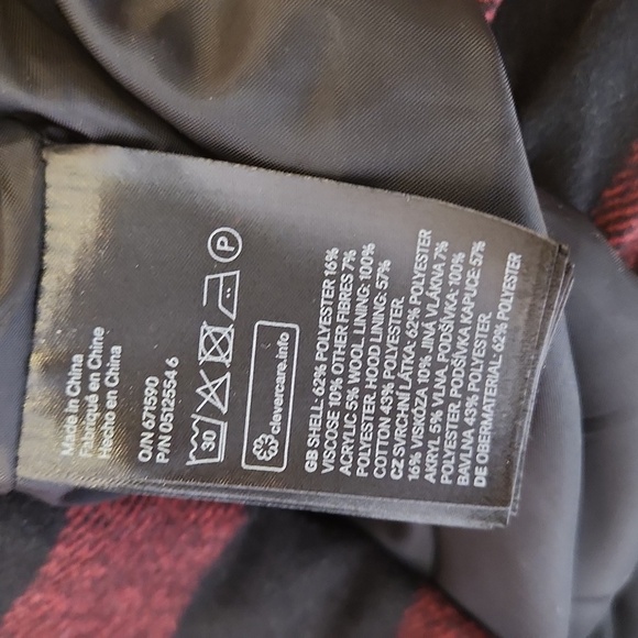 H&M Wool Blend Felted Jacket with Hood, size 8 - Picture 8 of 12